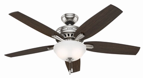 Newsome 52"Ceiling Fan Brushed Nickel portable medium fans with handle design