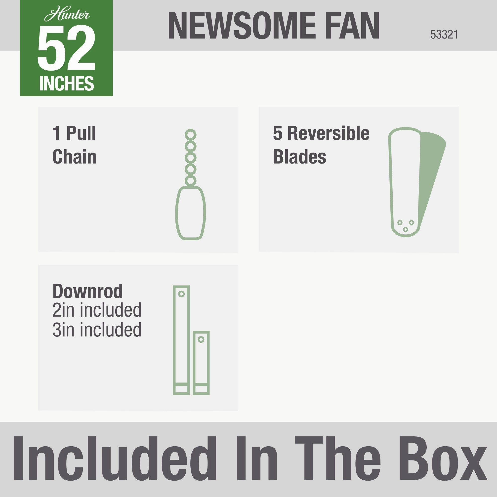 Newsome 52"Ceiling Fan Brushed Nickel