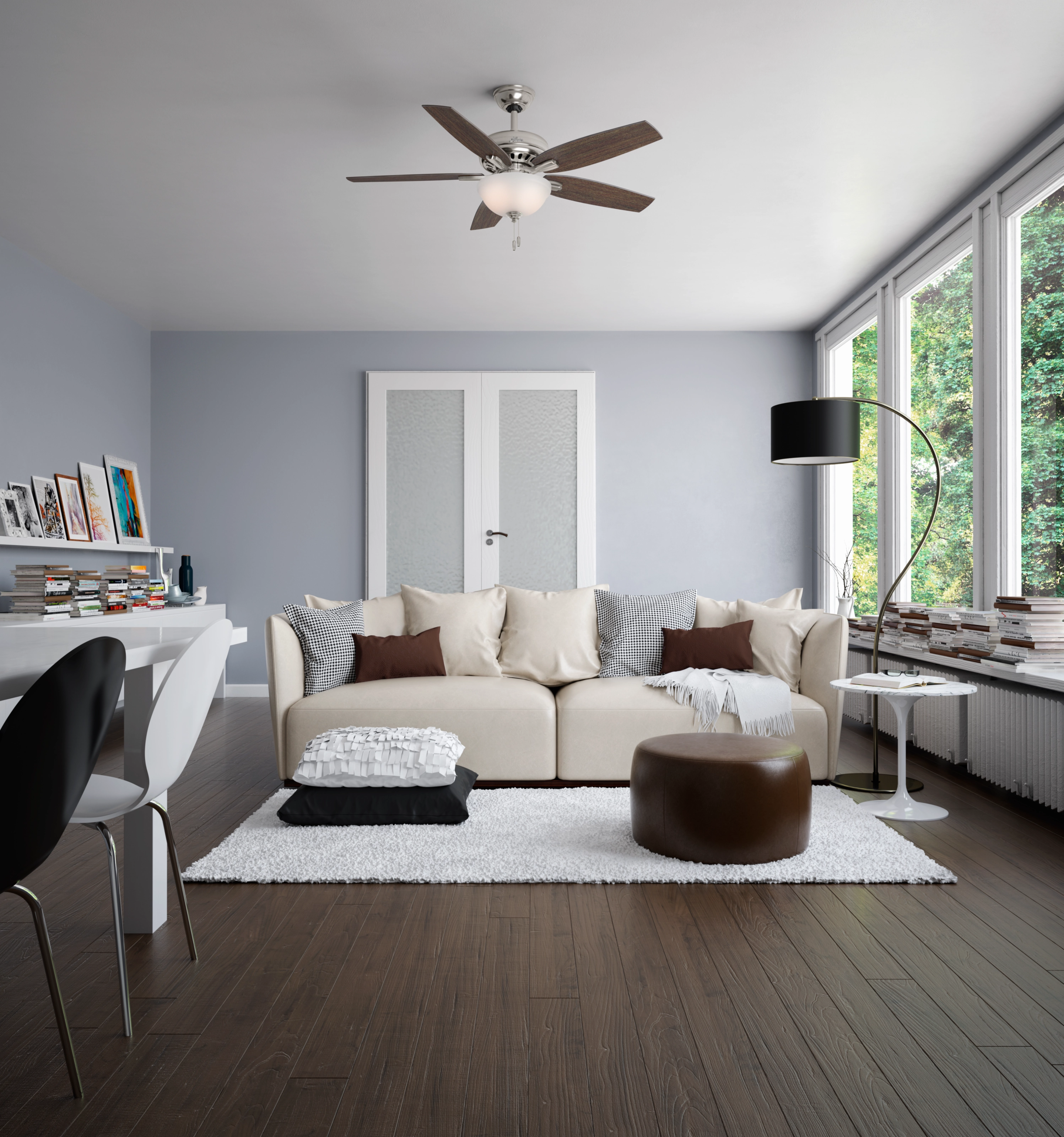 Newsome 52"Ceiling Fan Brushed Nickel