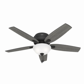 Newsome 52"Ceiling Fan Matte Black portable medium fans with handle design