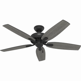 Newsome 52"Ceiling Fan Matte Black medium size fans for home ventilation