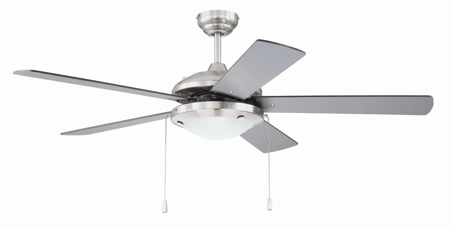 Nikia 52"Ceiling Fan Brushed Polished Nickel affordable medium fans for summer