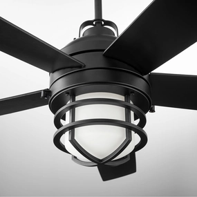 Niles 64"Patio Fan Matte Black compact medium fans for desks and counters