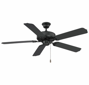 Nomad 52" Outdoor Ceiling Fan Matte Black home cooling fans in medium size