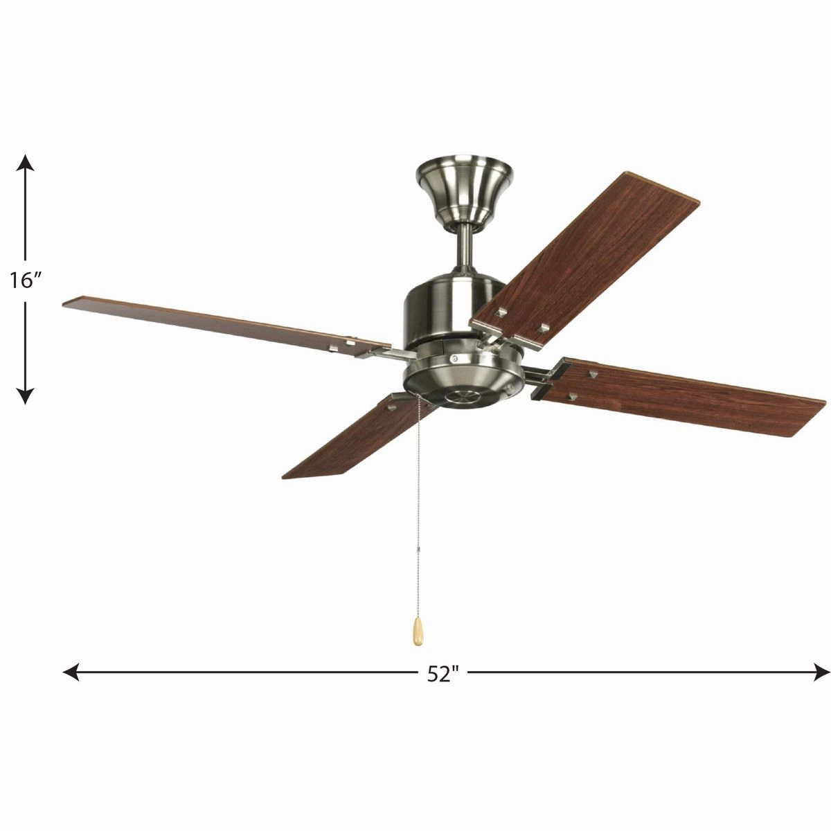 North Park 52"Ceiling Fan Brushed Nickel