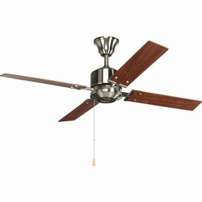 North Park 52"Ceiling Fan Brushed Nickel compact medium fans for desks and counters