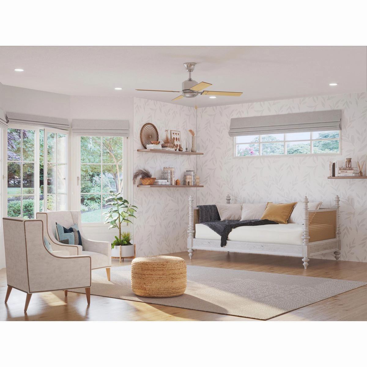 North Park 52"Ceiling Fan Brushed Nickel