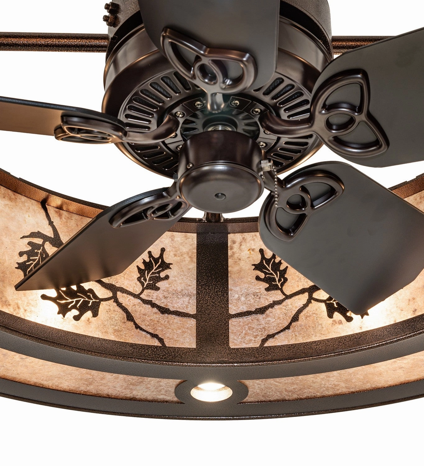 Oak Leaf 12 Light Chandel-Air Copper Vein