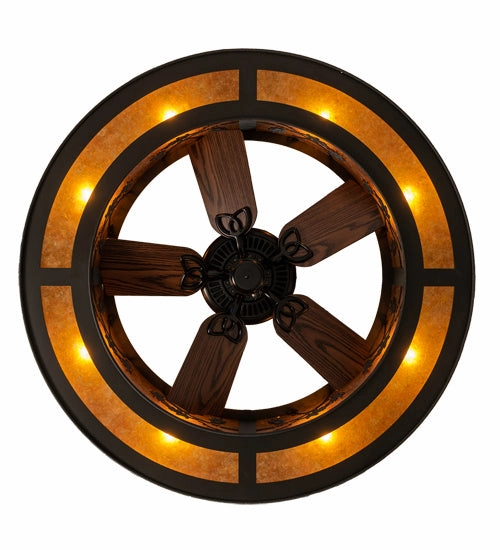 Oak Leaf & Acorn Eight Light Chandel-Air