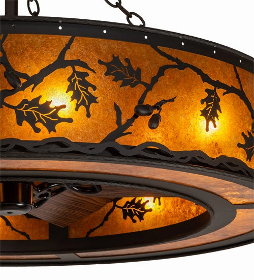 Oak Leaf & Acorn Eight Light Chandel-Air