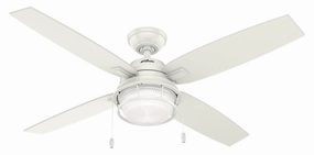 Ocala 52"Ceiling Fan Fresh White medium electric fans for multi-room use
