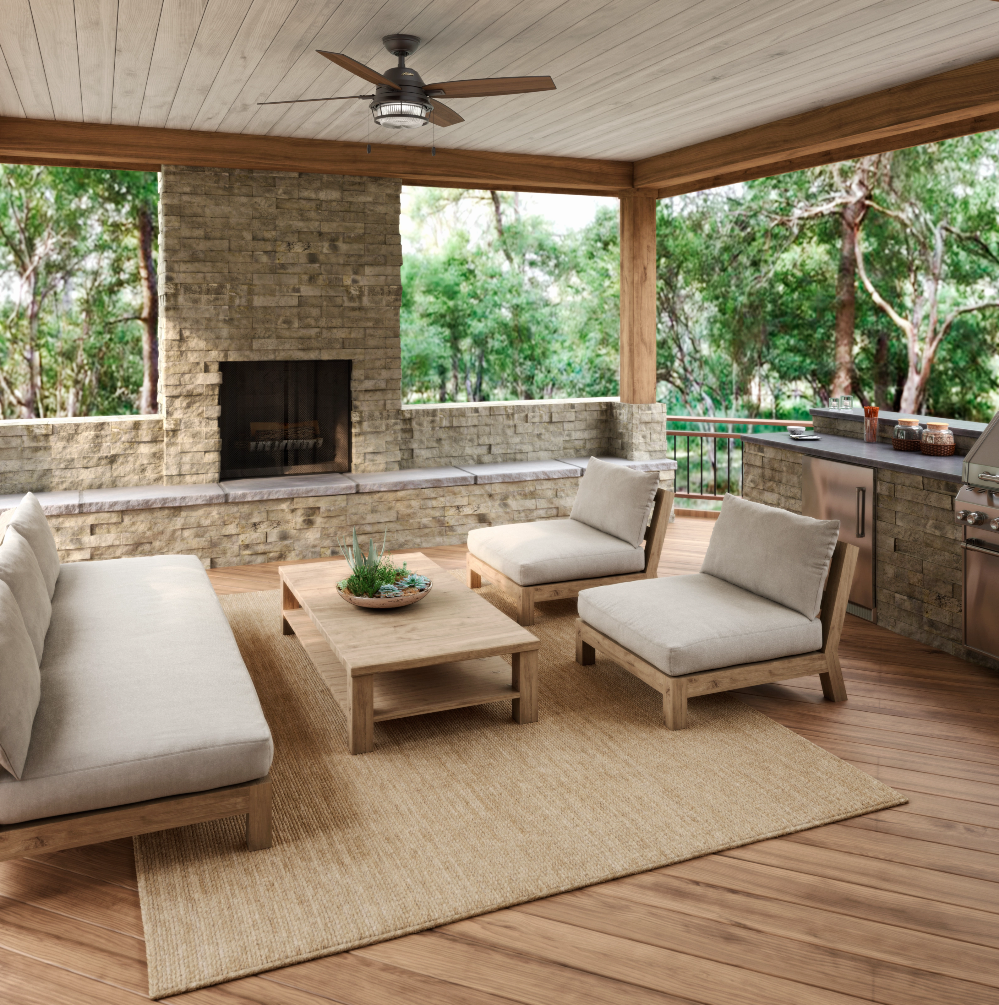 Ocala 52"Ceiling Fan Noble Bronze