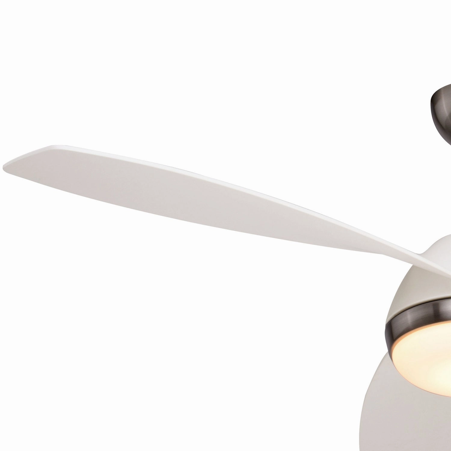 Odell 52"Ceiling Fan Brushed Nickel and Matte White
