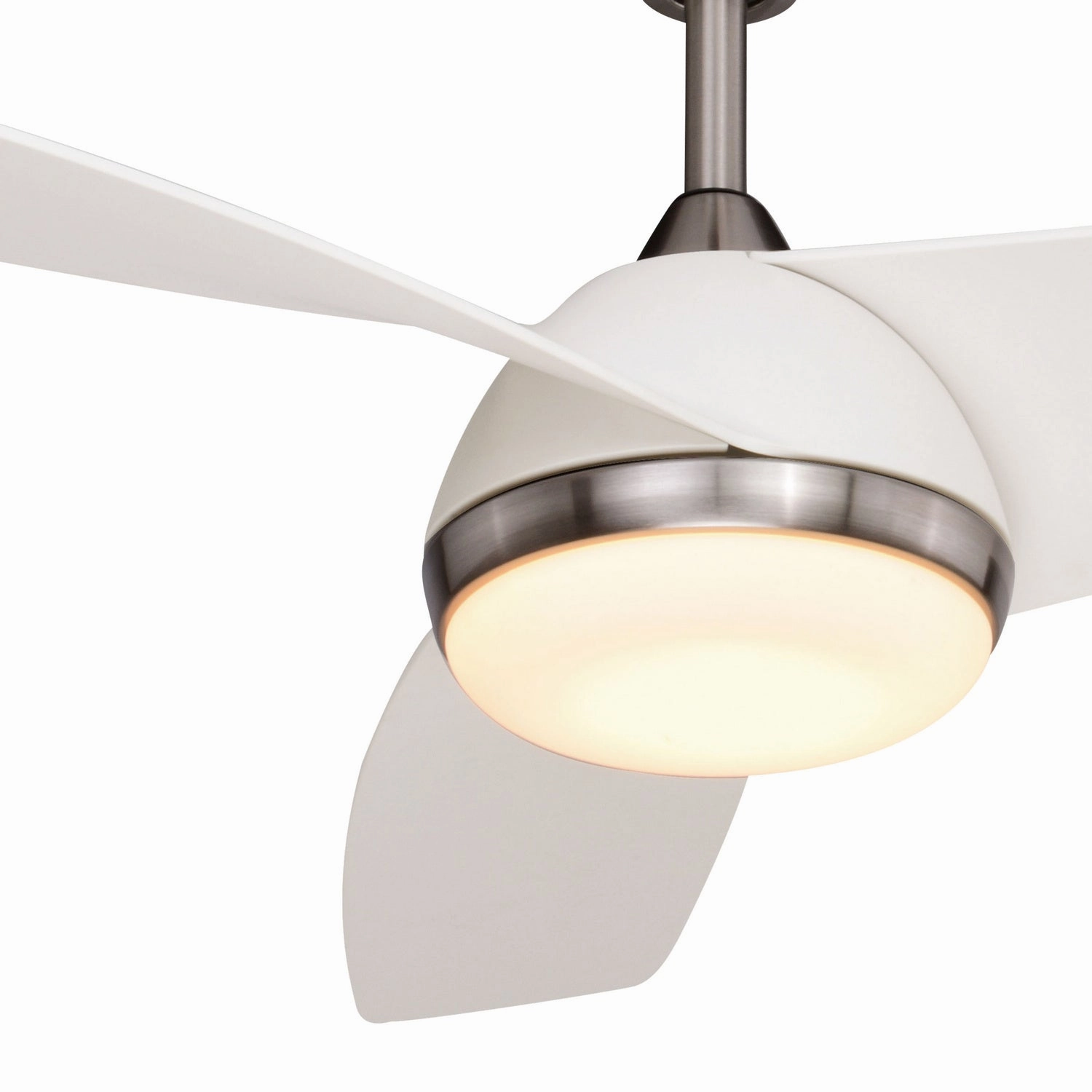 Odell 52"Ceiling Fan Brushed Nickel and Matte White