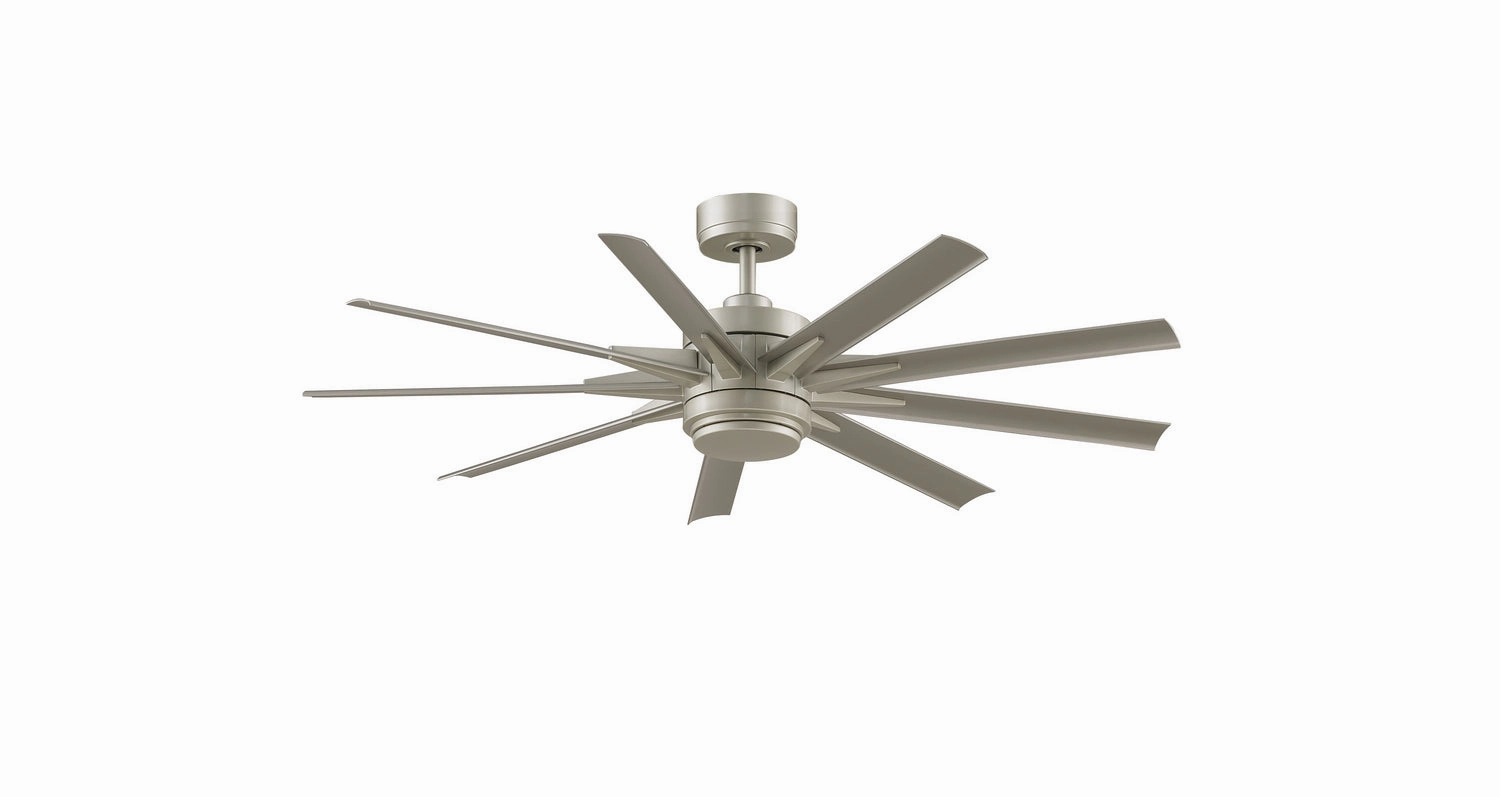 Odyn Custom Motor Brushed Nickel medium electric fans for multi-room use