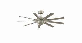 Odyn Custom Motor Brushed Nickel medium electric fans for multi-room use