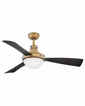 Oliver 50" LED Smart Fan Heritage Brass portable medium fans with handle design