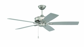Optimum 52 52"Ceiling Fan Brushed Polished Nickel modern medium fans for everyday cooling