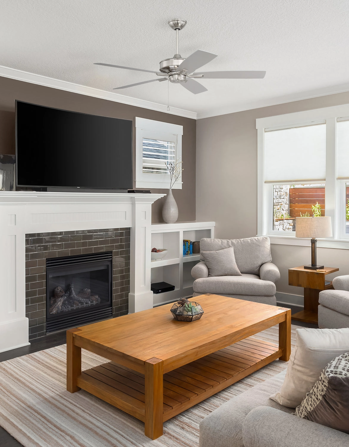 Optimum 52 52"Ceiling Fan Brushed Polished Nickel