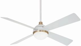Orb Led 54" Ceiling Fan in Flat White Modern ceiling fan for home cooling