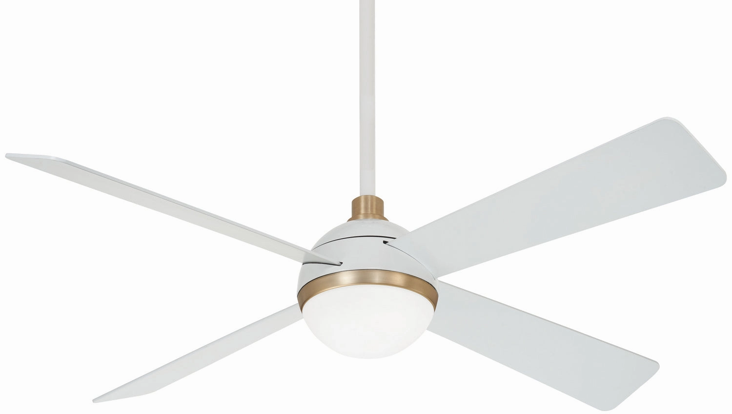Orb Led 54" Ceiling Fan in Flat White Modern ceiling fan for home cooling