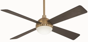 Orb Led 54" Ceiling Fan Soft Brass medium size fans for home ventilation