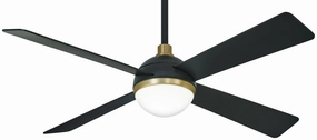 Orb Led 54" Ceiling Fan Soft Brass affordable medium fans for summer