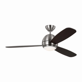 Orbis 52" Ceiling Fan Brushed Steel stylish medium fans for contemporary homes