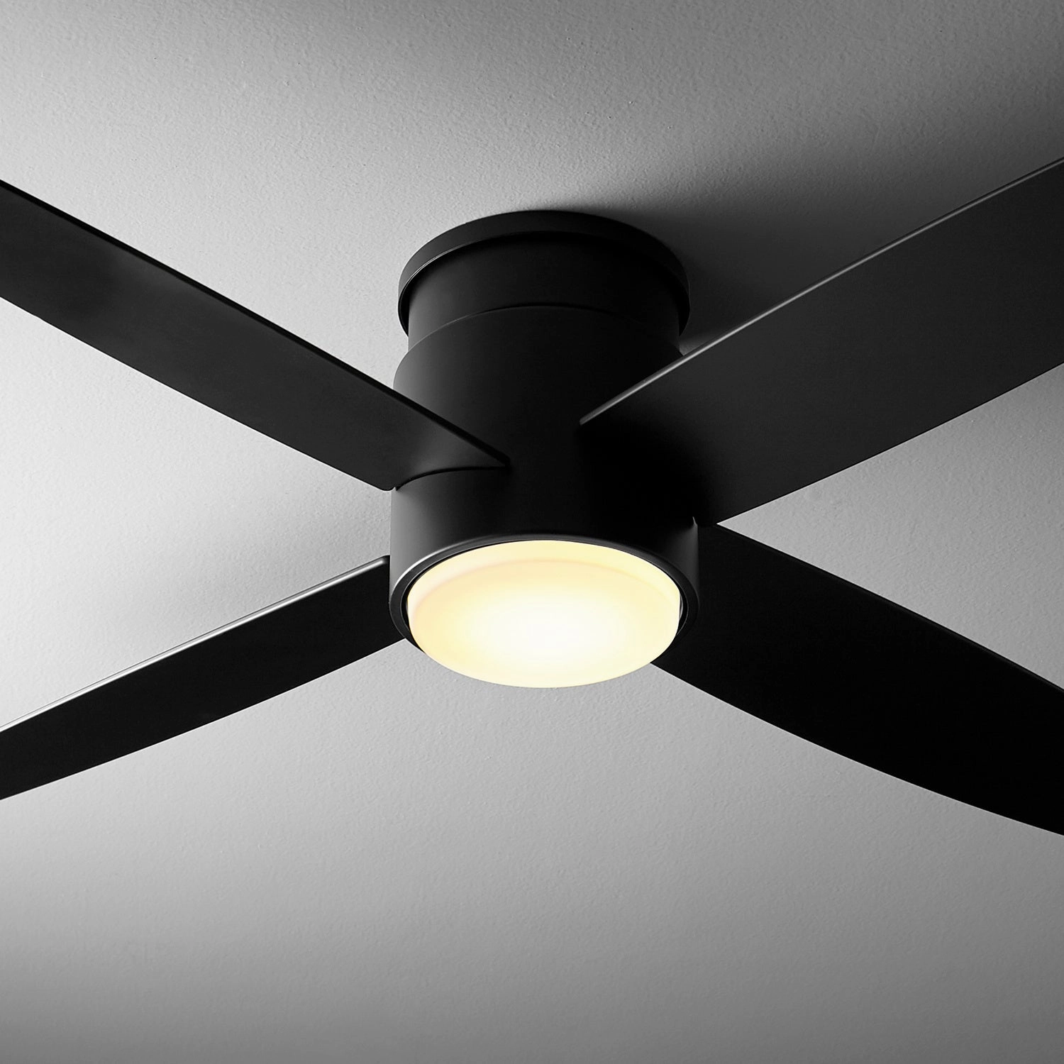 Oslo Hugger 52"Ceiling Fan Black