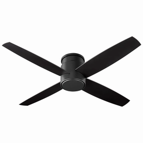 Oslo Hugger 52"Ceiling Fan Black medium electric fans for multi-room use