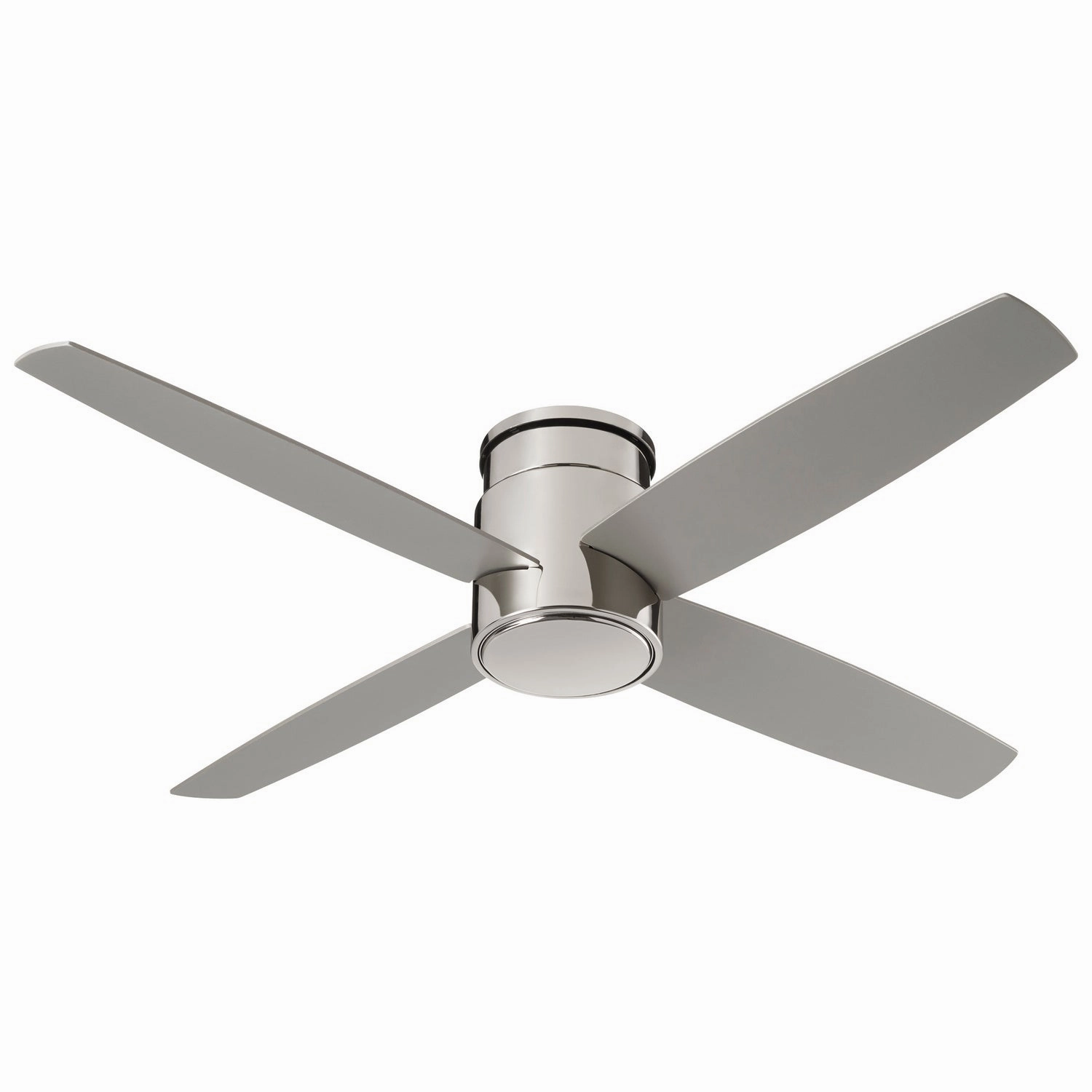 Oslo Hugger 52"Ceiling Fan Polished Nickel space-saving huggers with modern style