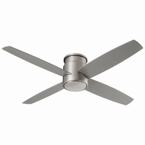 Oslo Hugger 52"Ceiling Fan Satin Nickel portable medium fans with handle design