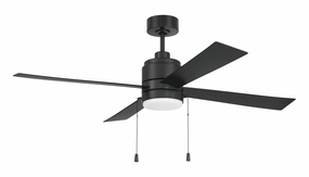 Outdoor McCoy 52 4 Blade with Pull Chains 52"Ceiling Fan Flat Black mini handheld fan for personal travel use