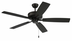 Outdoor Pro Plus 52 52"Outdoor Ceiling Fan Flat Black versatile medium fans for any space
