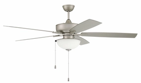 Outdoor Super Pro 211 60"Outdoor Ceiling Fan Painted Nickel medium electric fans for multi-room use
