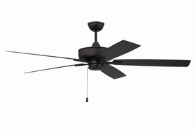 Outdoor Super Pro 60" Ceiling Fan in Flat Black Ceiling fan with adjustable speed settings