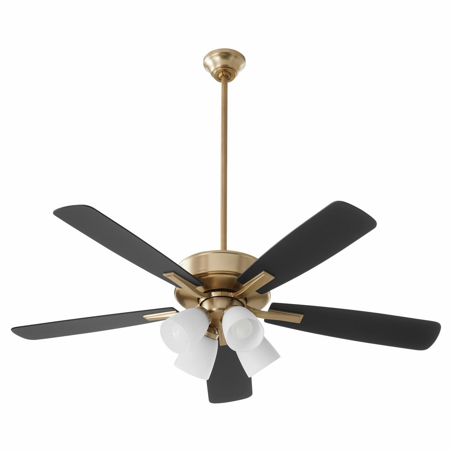 Ovation 52"Ceiling Fan Aged Brass modern medium fans for everyday cooling
