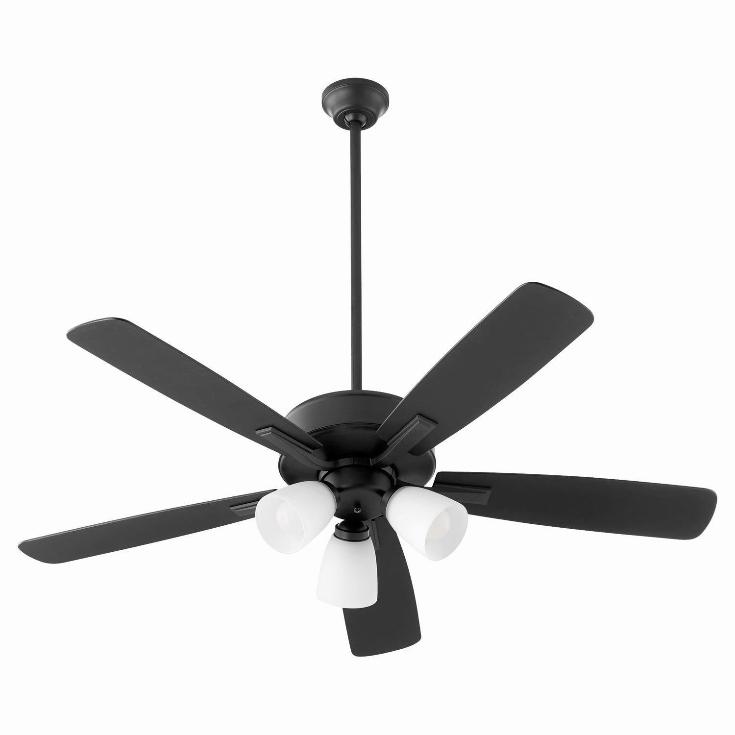Ovation 52"Ceiling Fan Matte Black modern medium fans for everyday cooling