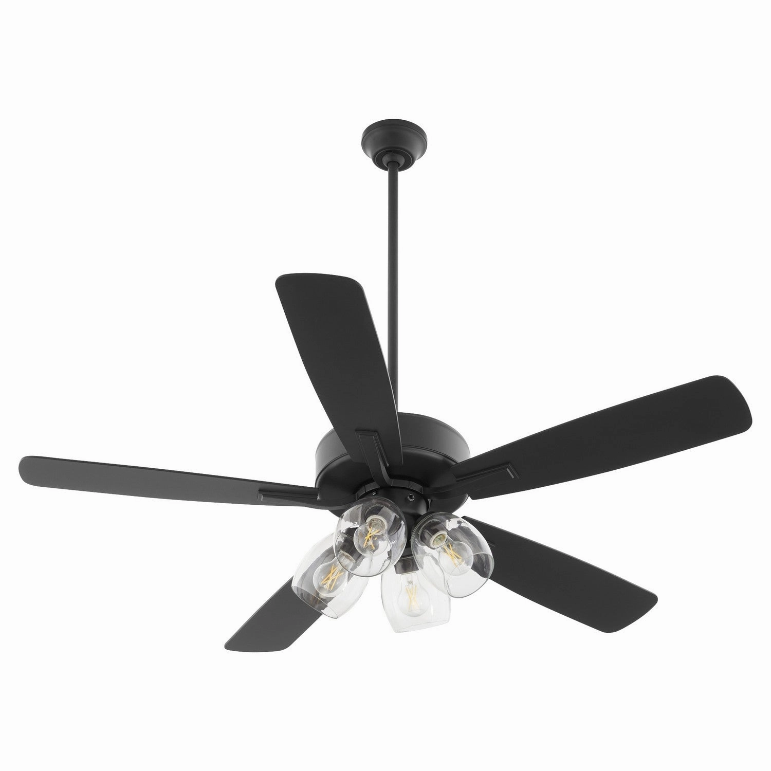 Ovation 52"Ceiling Fan Matte Black stylish medium fans for contemporary homes