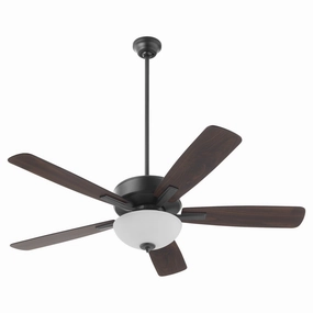 Ovation 52"Ceiling Fan Matte Black modern medium fans for everyday cooling
