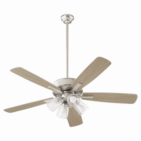 Ovation 52"Ceiling Fan Satin Nickel modern medium fans for everyday cooling