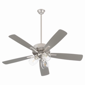 Ovation 52"Ceiling Fan Satin Nickel compact medium fans for desks and counters