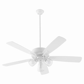 Ovation 52"Ceiling Fan Studio White modern medium fans for everyday cooling