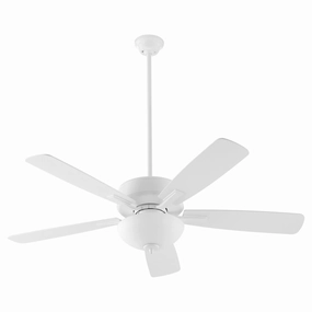 Ovation 52"Ceiling Fan Studio White quiet medium fans for living room use