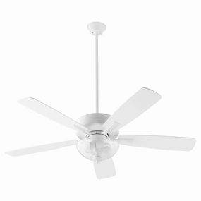 Ovation 52"Ceiling Fan Studio White stylish medium fans for contemporary homes