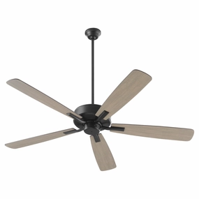 Ovation 60" Ceiling Fan Matte Black compact medium fans for desks and counters