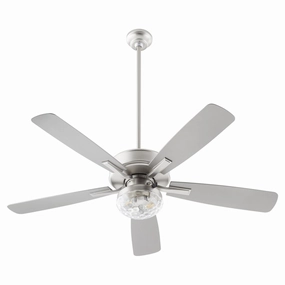 Ovation Patio 52"Patio Fan Satin Nickel affordable medium fans for summer