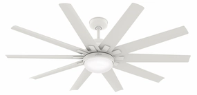 Overton 60"Ceiling Fan Matte White medium electric fans for multi-room use