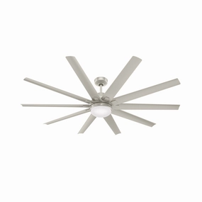 Overton 72"Ceiling Fan Matte Nickel medium size fans for home ventilation