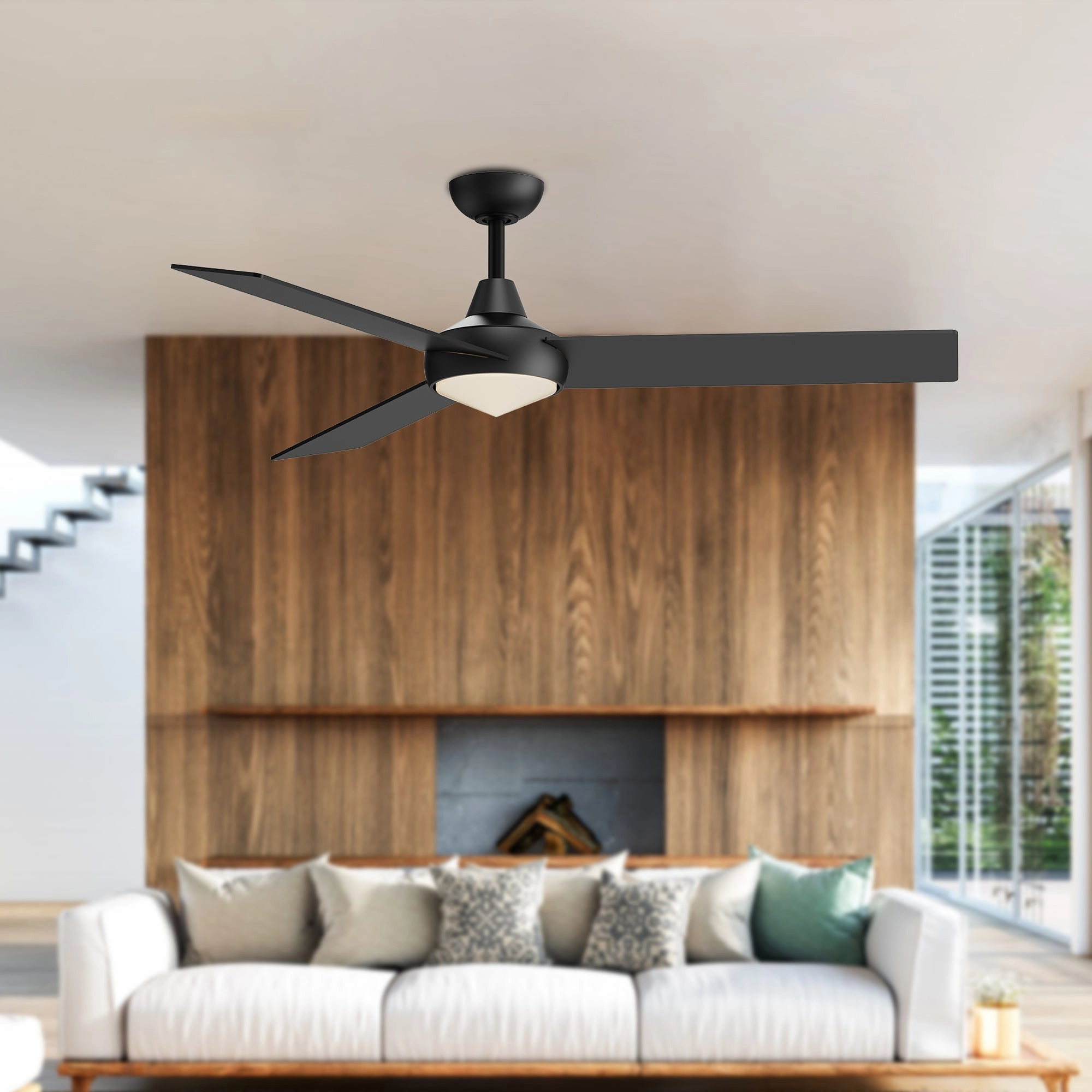Owens 56" Ceiling Fan Matte Black